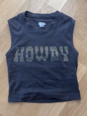 Kimchi blue Black 'Howdy' Studded Sleeveless Top